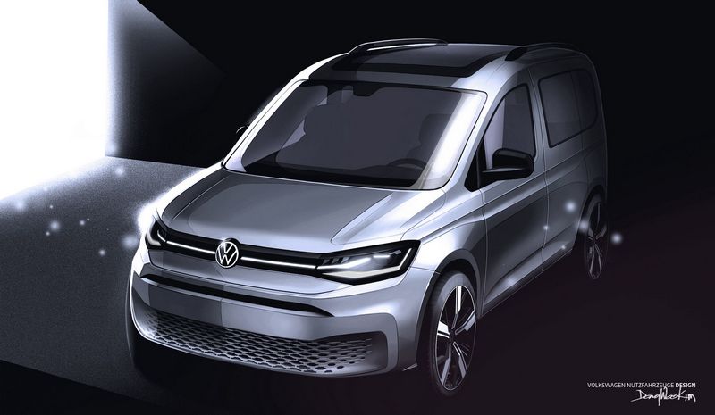 Показаны первые изображения Volkswagen Caddy нового поколения